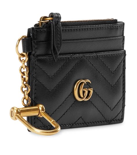 gucci black leather snake card holder|gucci gg marmont card holder.